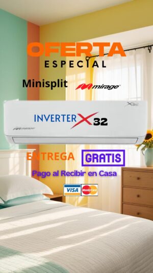 INVERTER X32 1 TONELADA(S) 110V  FRIO/CALOR
