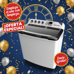 LAVADORA 22KG 2 TINAS SEMI AUTOMATICA