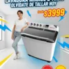 Lavadora 22KG 2 Tinas Semi Automatica