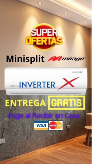 inverter X mirage 220 INVERTER X R32 1 TONELADA(S) 220V  FRIO/CALOR