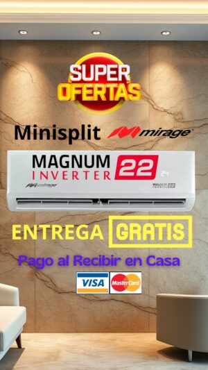 MAGNUM 22 1 TONELADA(S) 220V  FRIO/CALOR INVERTER