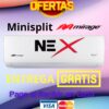 6 Nex Minisplit Mirage 1 Tonelada 220v Frio Calor