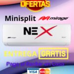 6 Nex Minisplit Mirage 1 Tonelada 220v Frio Calor