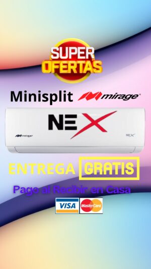 Nex Minisplit Mirage 2 Tonelada 220v Frio Calor