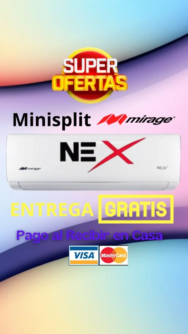 Nex Minisplit Mirage 1 Tonelada 220v Frio Calor
