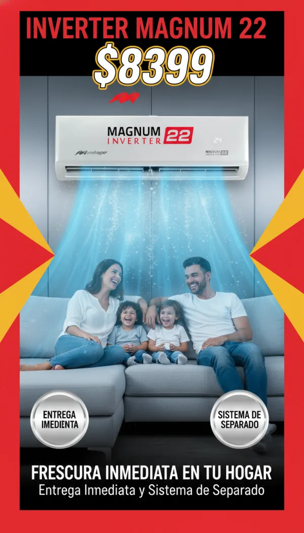 OK-MAGNUM22-IMG-1 Minisplit Mirage MAGNUM 22 - Imagen 1