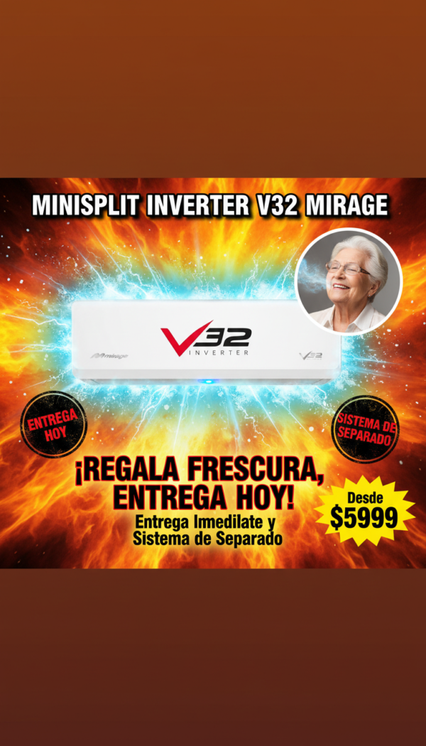 Minisplit Mirage INVERTER V32 - Imagen 1