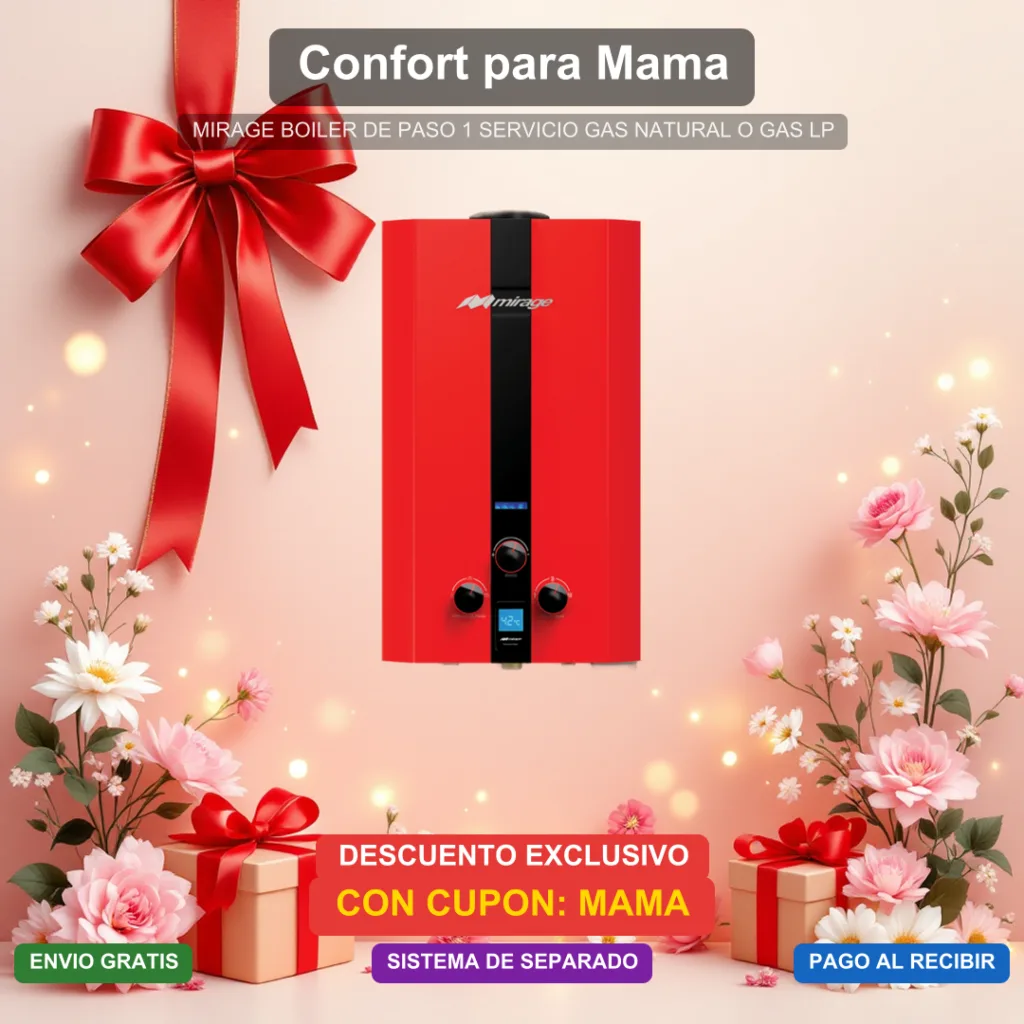 Dia de las Madres - BOILER DE PASO 1 SERVICIO GAS NATURAL O GAS LP
