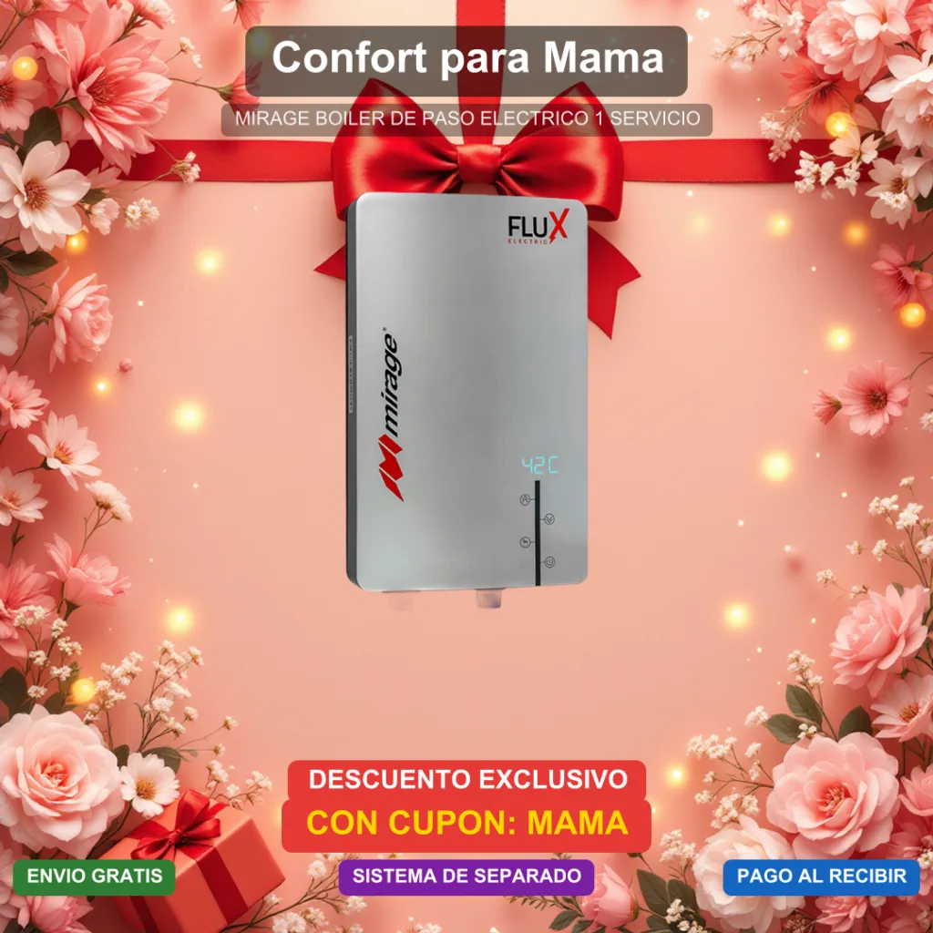 Dia de las Madres - BOILER DE PASO ELECTRICO 1 SERVICIOS