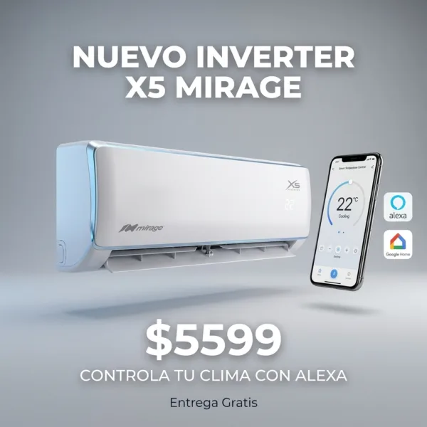 2026/08/1000214024.png Inverter X5 1 Tonelada(S) 110V Frio/Calor