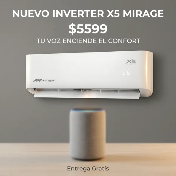 2026/08/1000214026-1.png Inverter X5 1 Tonelada(S) 220V Frio/Calor