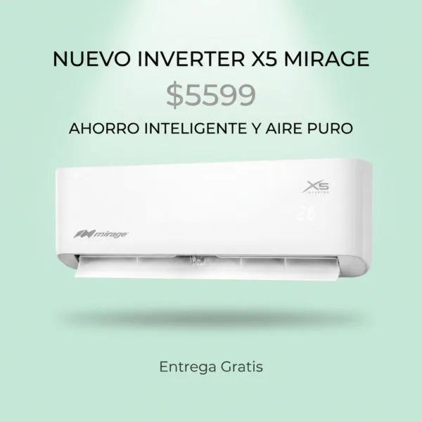 2026/08/1000214030.png Inverter X5 1 Tonelada(S) 110V Frio/Calor